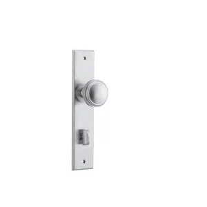 Paddington Knob Brushed Chrome Chamfered Backplate by Iver, a Door Hardware for sale on Style Sourcebook