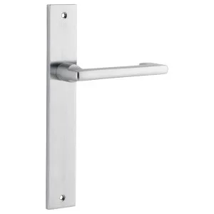 Baltimore Return Lever Rectangular Backplate Brushed Chrome by Iver, a Door Hardware for sale on Style Sourcebook