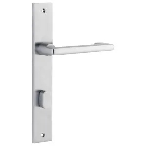 Baltimore Return Lever Rectangular Backplate Brushed Chrome by Iver, a Door Hardware for sale on Style Sourcebook