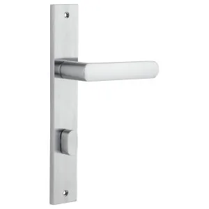 Osaka Lever Rectangular Backplate Brushed Chrome by Iver, a Door Hardware for sale on Style Sourcebook