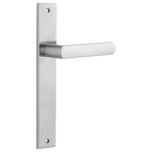 Osaka Lever Rectangular Backplate Brushed Chrome by Iver, a Door Hardware for sale on Style Sourcebook