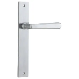 Copenhagen Lever Rectangular Backplate Brushed Chrome by Iver, a Door Hardware for sale on Style Sourcebook