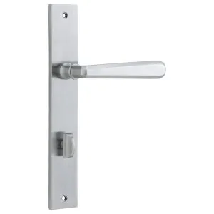 Copenhagen Lever Rectangular Backplate Brushed Chrome by Iver, a Door Hardware for sale on Style Sourcebook