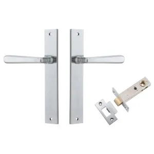 Copenhagen Lever Rectangular Backplate Passage Kit Brushed Chrome by Iver, a Door Hardware for sale on Style Sourcebook