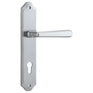Copenhagen Lever Shouldered Backplate Brushed Chrome by Iver, a Door Hardware for sale on Style Sourcebook