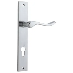 Stirling Lever Rectangular Backplate Brushed Chrome by Iver, a Door Hardware for sale on Style Sourcebook