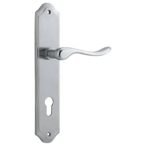 Stirling Lever Shouldered Backplate Brushed Chrome by Iver, a Door Hardware for sale on Style Sourcebook