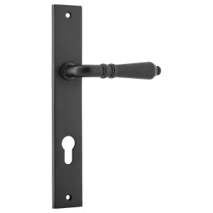 Sarlat Rectangular 85mm Euro Lever Set, Matte Blk by Iver, a Door Hardware for sale on Style Sourcebook