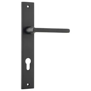 Baltimore Rectangular 85mm Euro Lever Set, MB by Iver, a Door Hardware for sale on Style Sourcebook