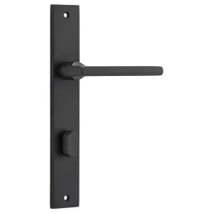 Baltimore Rectangular 85mm Privacy Lever Set, MB by Iver, a Door Hardware for sale on Style Sourcebook