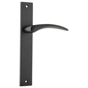 Oxford Rectangular Lever Latch Set, Matte Black by Iver, a Door Hardware for sale on Style Sourcebook