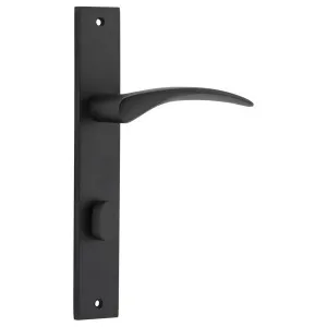 Oxford Rectangular 85mm Privacy Lever Set, MB by Iver, a Door Hardware for sale on Style Sourcebook