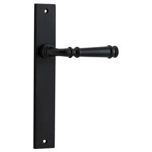 Verona Lever Rectangular Backplate Matt Black by Iver, a Door Hardware for sale on Style Sourcebook