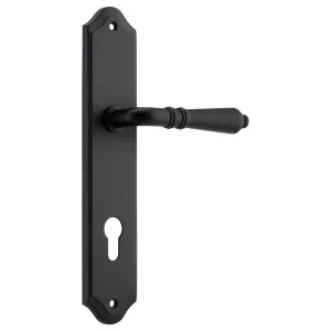 Sarlat Shouldered 85mm Euro Lever Set, Matte Black by Iver, a Door Hardware for sale on Style Sourcebook