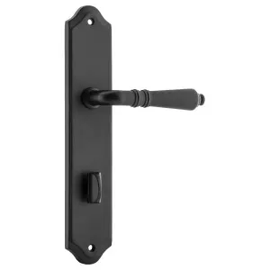 Sarlat Shouldered 85mm Privacy Lever Set, Matt Blk by Iver, a Door Hardware for sale on Style Sourcebook