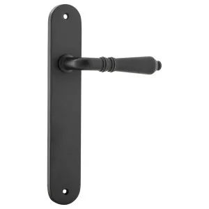 Sarlat Oval Lever Latch Set, Matte Black by Iver, a Door Hardware for sale on Style Sourcebook