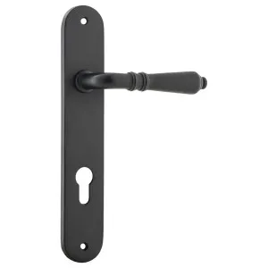 Sarlat Oval 85mm Euro Lever Set, Matte Black by Iver, a Door Hardware for sale on Style Sourcebook