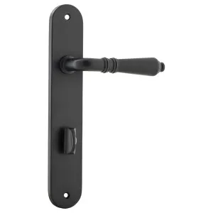 Sarlat Oval 85mm Privacy Lever Set, Matte Black by Iver, a Door Hardware for sale on Style Sourcebook