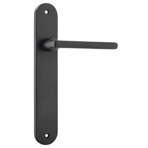 Baltimore Oval Lever Latch Set, Matte Black by Iver, a Door Hardware for sale on Style Sourcebook