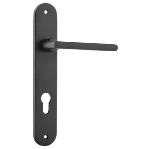 Baltimore Oval 85mm Euro Lever Set, Matte Black by Iver, a Door Hardware for sale on Style Sourcebook