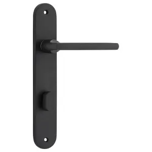 Baltimore Oval 85mm Privacy Lever Set, Matte Black by Iver, a Door Hardware for sale on Style Sourcebook