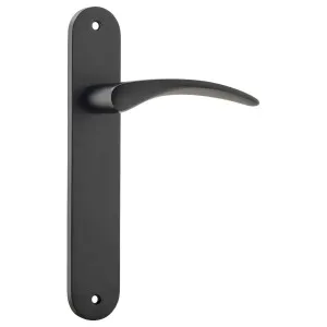 Oxford Oval Lever Latch Set, Matte Black by Iver, a Door Hardware for sale on Style Sourcebook