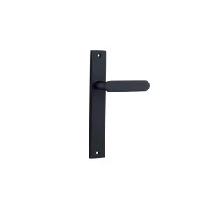 Bronte Lever Matt Black Rectangular Backplate by Iver, a Door Hardware for sale on Style Sourcebook