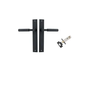 Brunswick Lever Rectangular Backplate Passage Kit Matt Black by Iver, a Door Hardware for sale on Style Sourcebook