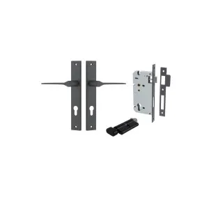 Como Lever Rectangular Backplate Entrance Kit w High Security Lock Matt Black by Iver, a Door Hardware for sale on Style Sourcebook