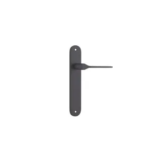 Como Lever Matt Black Oval Backplate by Iver, a Door Hardware for sale on Style Sourcebook