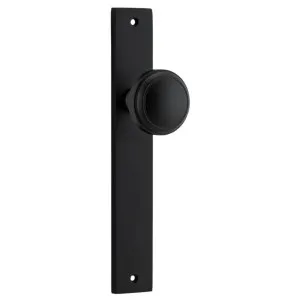 Paddington Knob Rectangular Backplate Matt Black by Iver, a Door Hardware for sale on Style Sourcebook