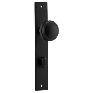 Paddington Knob Rectangular Backplate Matt Black by Iver, a Door Hardware for sale on Style Sourcebook