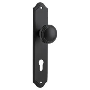 Paddington Knob Shouldered Backplate Matt Black by Iver, a Door Hardware for sale on Style Sourcebook