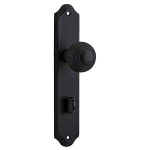 Guildford Knob Shouldered Backplate Matt Black by Iver, a Door Hardware for sale on Style Sourcebook