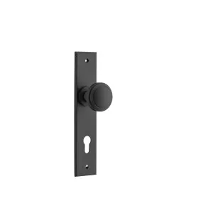 Paddington Knob Matt Black Chamfered Backplate by Iver, a Door Hardware for sale on Style Sourcebook