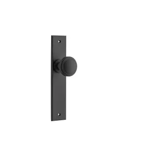 Paddington Knob Matt Black Chamfered Backplate by Iver, a Door Hardware for sale on Style Sourcebook