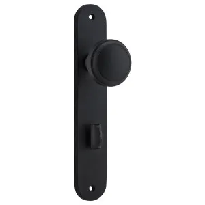 Paddington Knob Oval Backplate Matt Black by Iver, a Door Hardware for sale on Style Sourcebook
