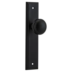 Paddington Knob Stepped Backplate Matt Black by Iver, a Door Hardware for sale on Style Sourcebook