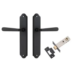 Copenhagen Lever Shouldered Backplate Passage Kit Matt Black by Iver, a Door Hardware for sale on Style Sourcebook