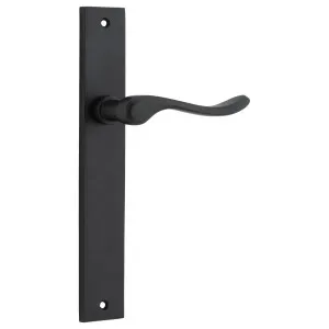 Stirling Lever Rectangular Backplate Matt Black by Iver, a Door Hardware for sale on Style Sourcebook