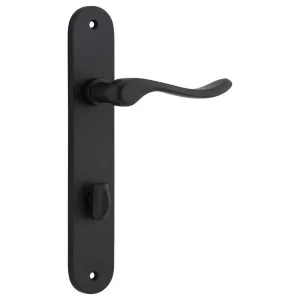 Stirling Lever Oval Backplate Matt Black by Iver, a Door Hardware for sale on Style Sourcebook
