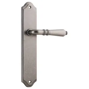Sarlat Shouldered Lever Latch Set, Distressed Nickel by Iver, a Door Hardware for sale on Style Sourcebook