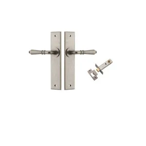Sarlat Lever Chamfered Backplate Passage Kit Distressed Nickel by Iver, a Door Hardware for sale on Style Sourcebook