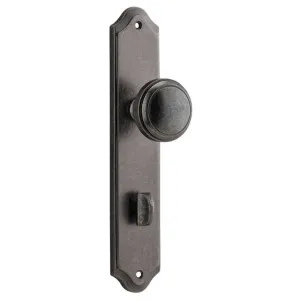 Paddington Knob Shouldered Backplate Distressed Nickel by Iver, a Door Hardware for sale on Style Sourcebook