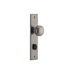 Paddington Knob Distressed Nickel Chamfered Backplate by Iver, a Door Hardware for sale on Style Sourcebook
