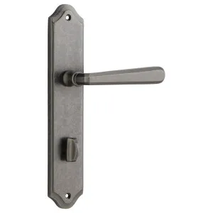 Copenhagen Lever Shouldered Backplate Distressed Nickel by Iver, a Door Hardware for sale on Style Sourcebook