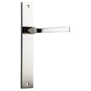 Annecy Lever Rectangular Backplate Polished Nickel by Iver, a Door Hardware for sale on Style Sourcebook