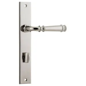 Verona Lever Rectangular Backplate Polished Nickel by Iver, a Door Hardware for sale on Style Sourcebook