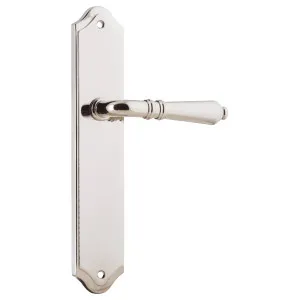 Sarlat Shouldered Lever Latch Set, Polished Nickel by Iver, a Door Hardware for sale on Style Sourcebook