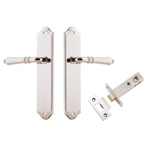 Sarlat Lever Shouldered Backplate Passage Kit Polished Nickel by Iver, a Door Hardware for sale on Style Sourcebook